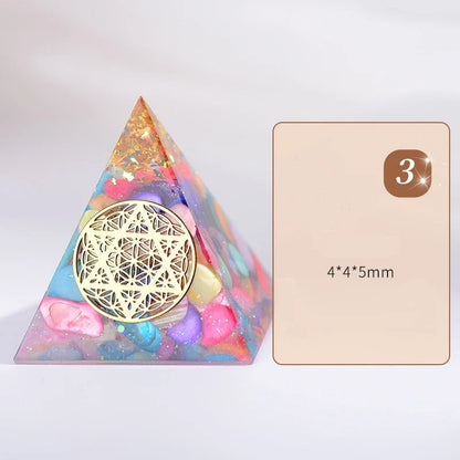 Orgone Pyramid for EMF protection and energy conversion, 4*4*5cm