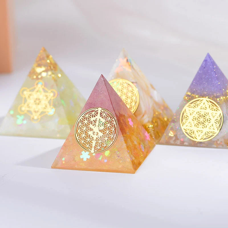 Orgone Pyramid for EMF protection and energy conversion, 4*4*5cm