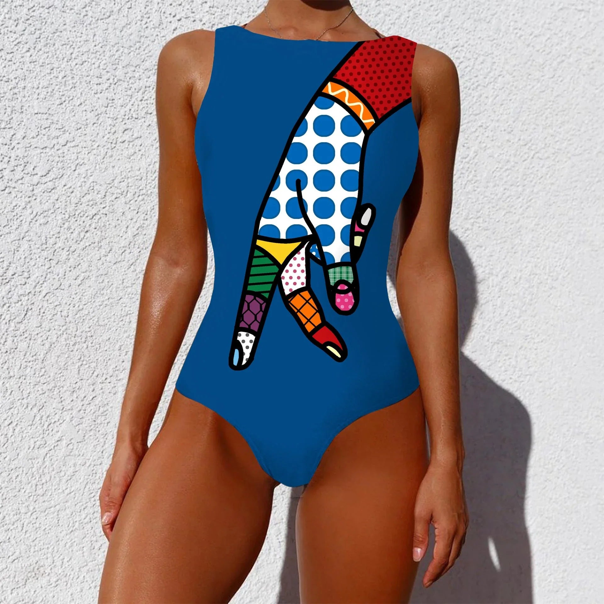 Stylish one-piece swimsuit with vibrant, abstract prints inspired by the natural beauty of Aotearoa