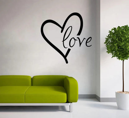Valentine's Day carved wall stickers for bedroom and living room decor