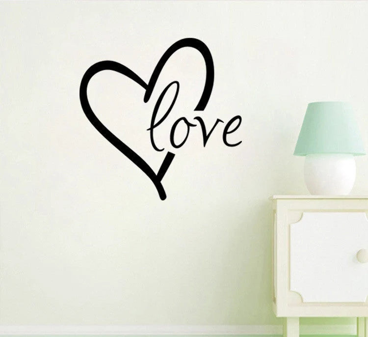 Valentine's Day carved wall stickers for bedroom and living room decor