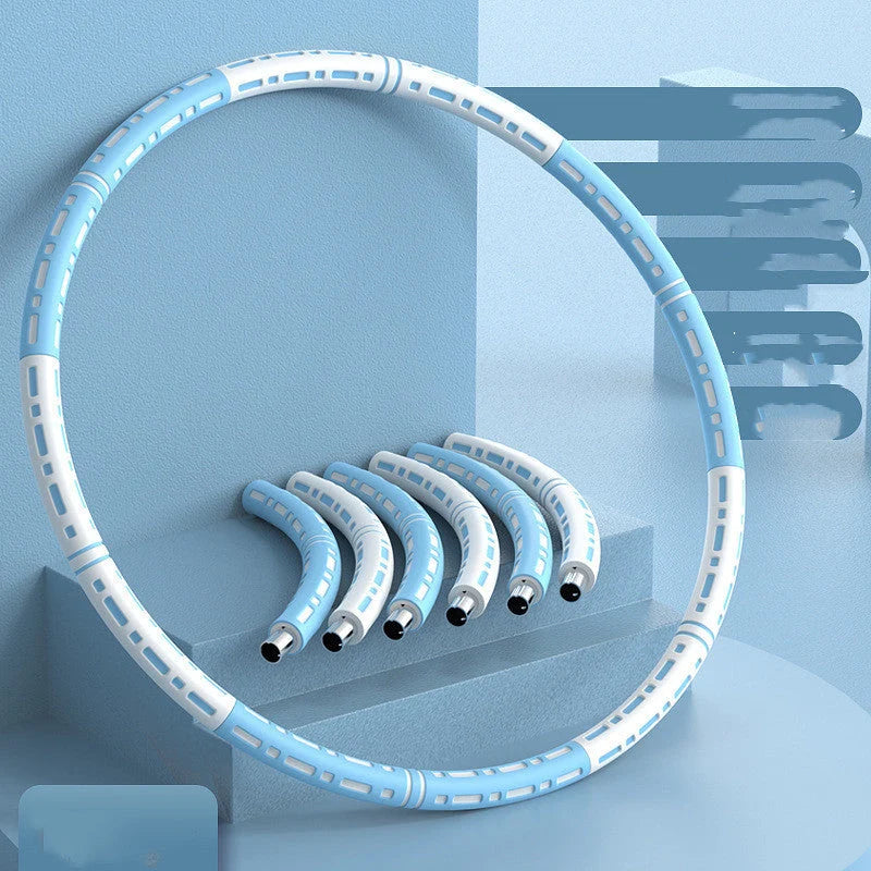 Stainless steel fitness hoop with high elastic foam for waist training