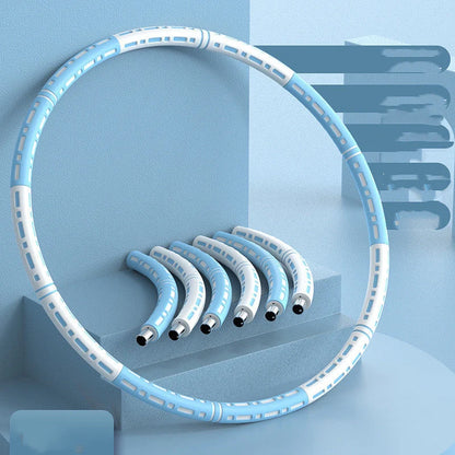 Stainless steel fitness hoop with high elastic foam for waist training