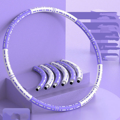 Stainless steel fitness hoop with high elastic foam for waist training