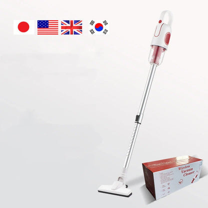 Wireless vacuum cleaner with large suction power for household cleaning