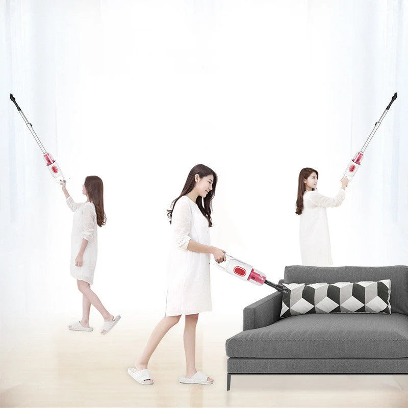 Wireless vacuum cleaner with large suction power for household cleaning