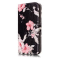Marble flip wallet iPhone case with 3D cartoon animal design in various colours