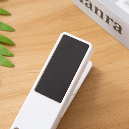 Portable ABS mini snack packaging bag heat sealing machine in white grey