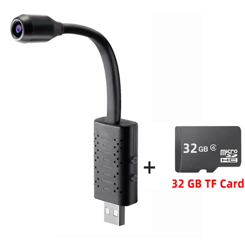 U21 wireless surveillance camera with compact monitor showing 1080P HD resolution and PIR motion sensor