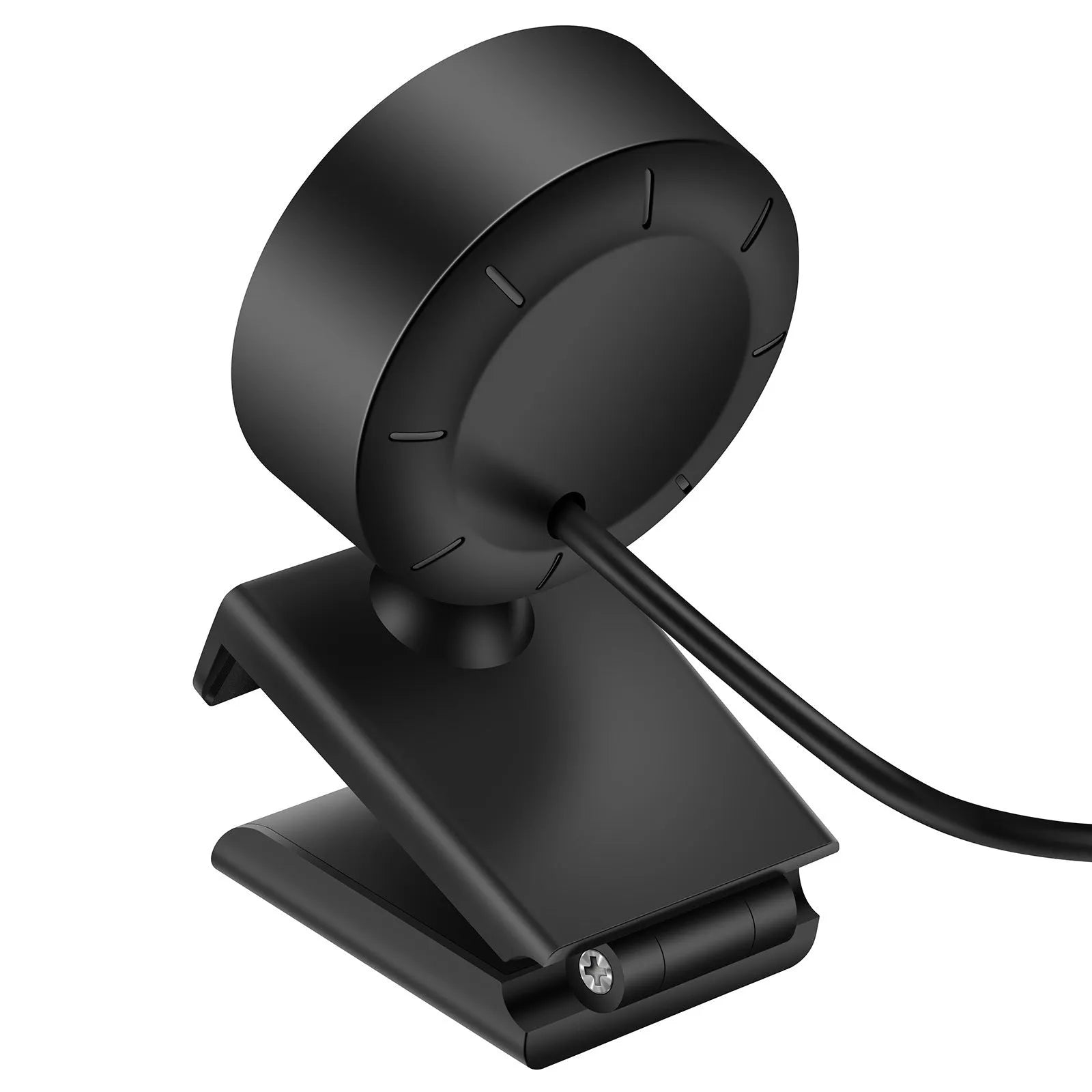 USB web camera with built-in LED ring light and wide-angle lens on a 1.5m cable