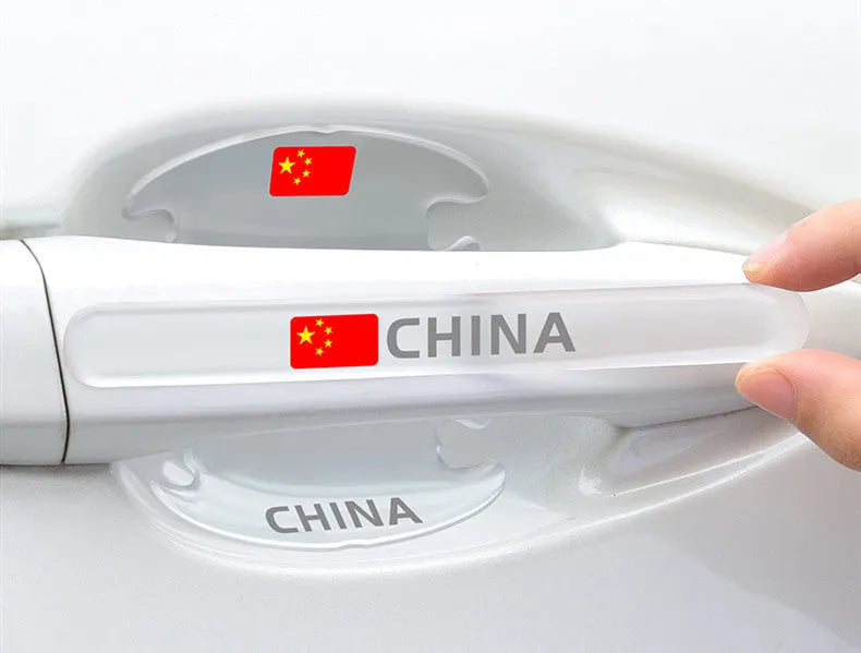 Transparent epoxy car door handle and bowl protective sticker set for Changan models