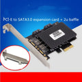 Desktop PCI-E SATA3.0 expansion card with ASM1061 chip and dual SATA/eSATA ports
