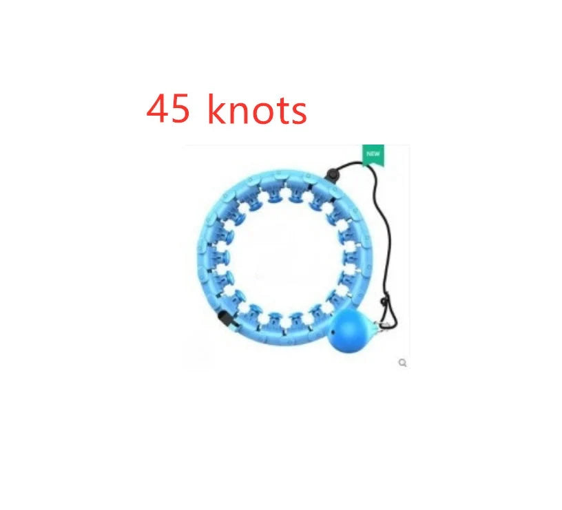 Magic Smart Hoop - Adjustable fitness hoop with massage features in pink, blue, and purple