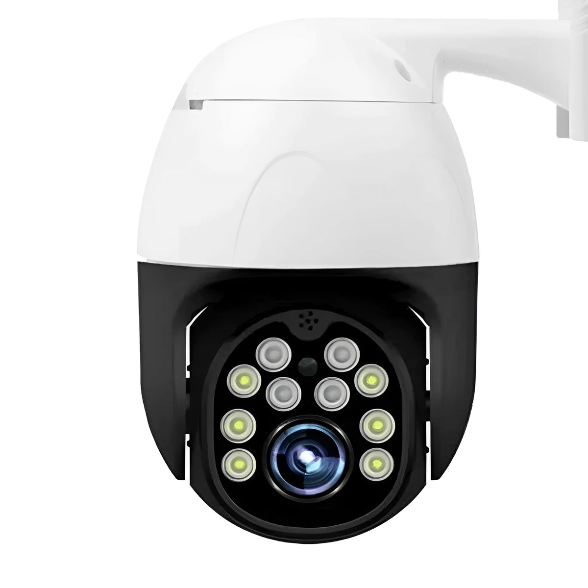 1080P wireless security camera with PTZ, dual-light smart system, ABS plastic housing, 50m infrared night vision