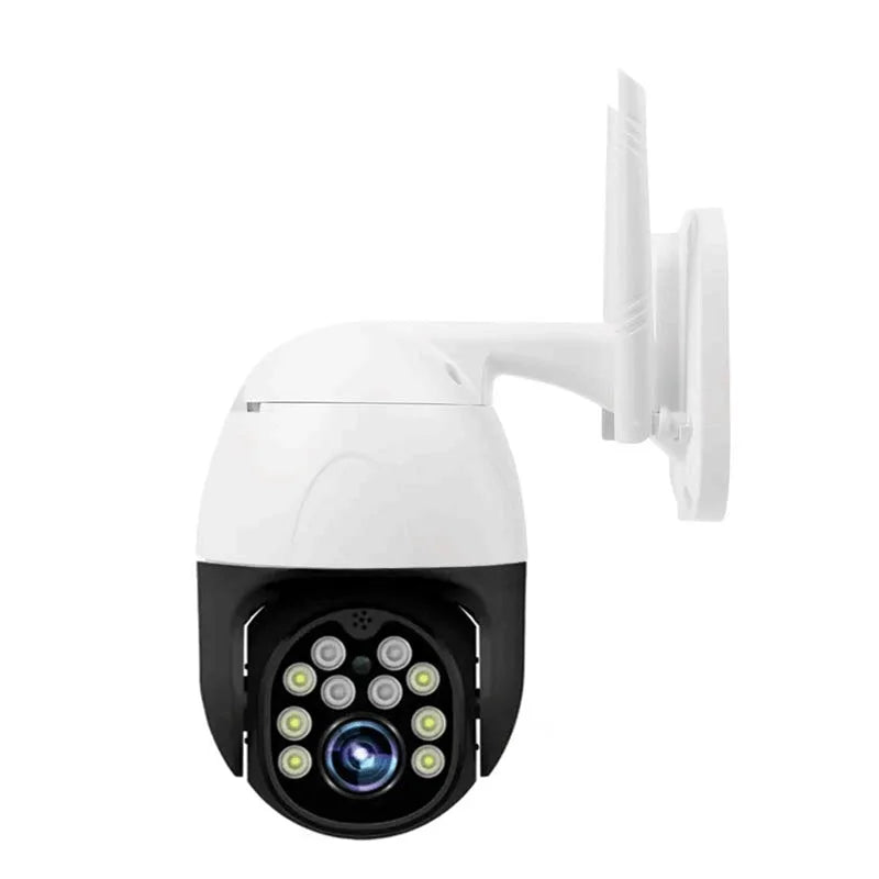 1080P wireless security camera with PTZ, dual-light smart system, ABS plastic housing, 50m infrared night vision