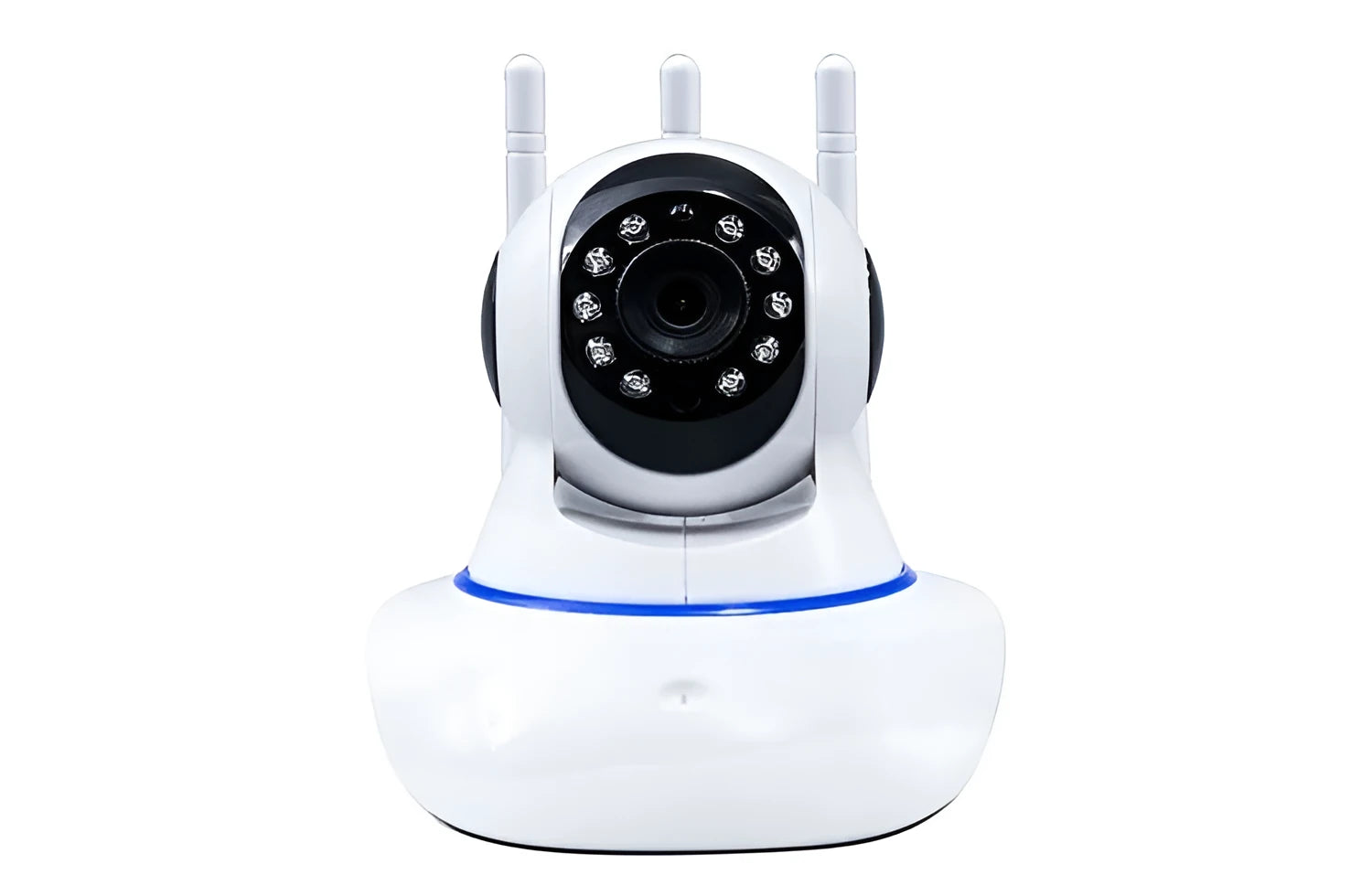 Wireless camera with intelligent rotary head shaker, three antennas, 360 degree rotation, HD night vision, 1080P resolution
