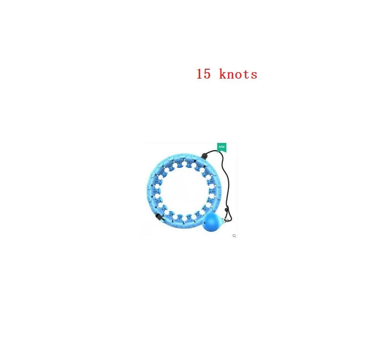 Magic Smart Hoop - Adjustable fitness hoop with massage features in pink, blue, and purple