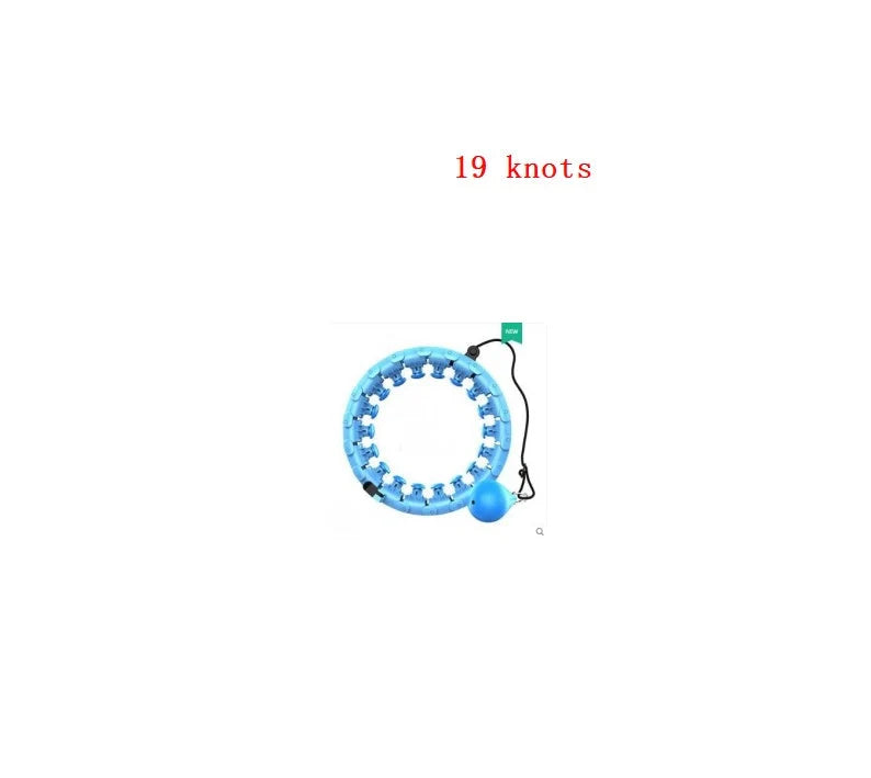 Magic Smart Hoop - Adjustable fitness hoop with massage features in pink, blue, and purple