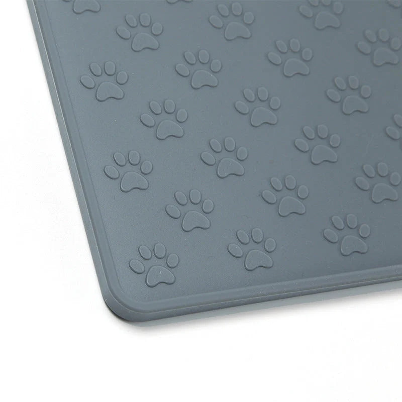 Waterproof silicone pet placemat in various colours for dogs and cats