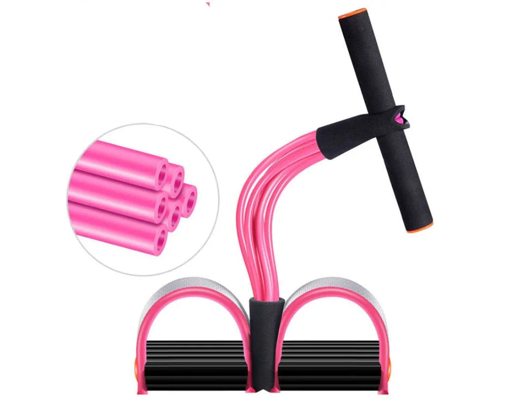 Natural Latex Resistance Trainer with handles for full-body workouts