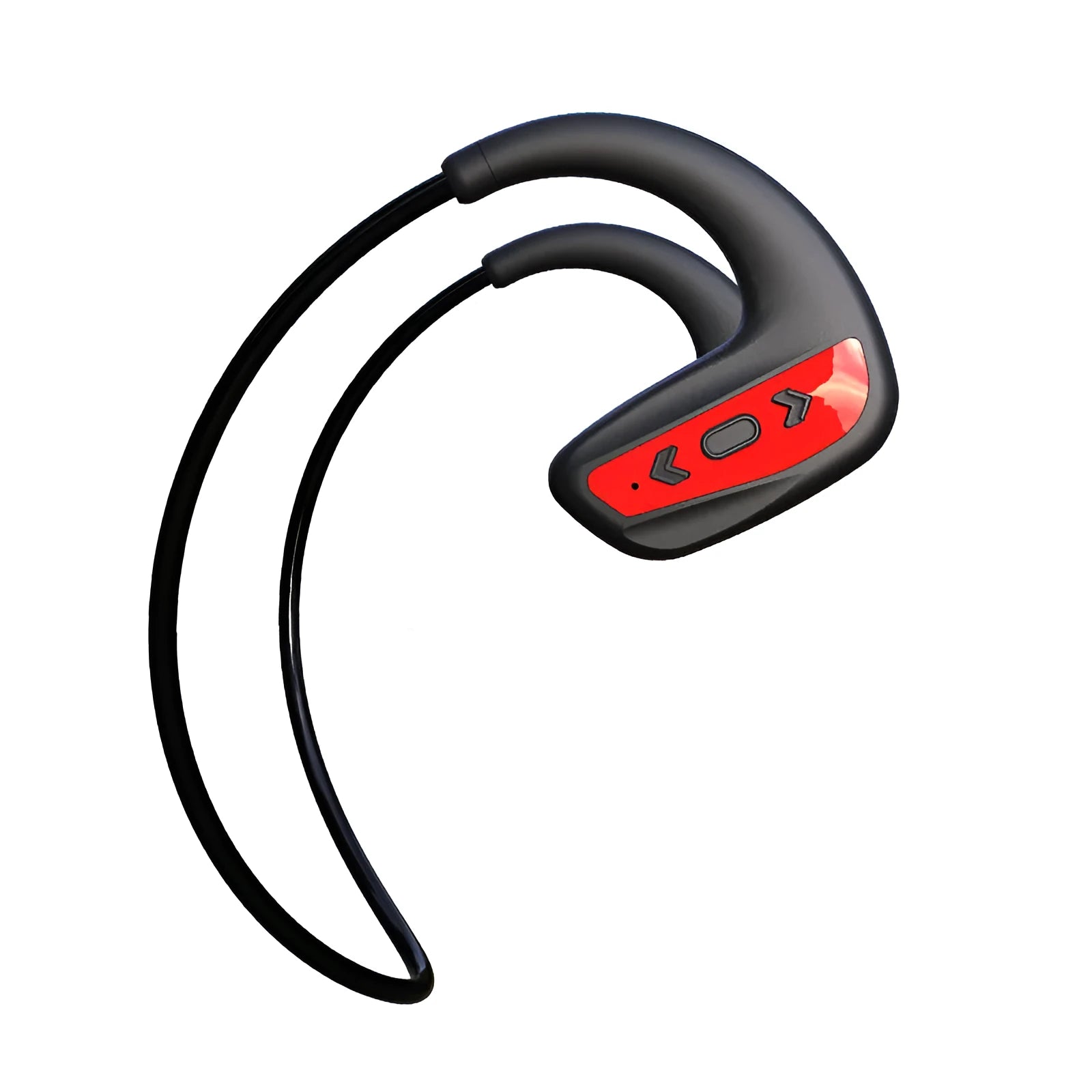 Suomijia SM608 waterproof Bluetooth swimming headset with 8GB memory in black and red options