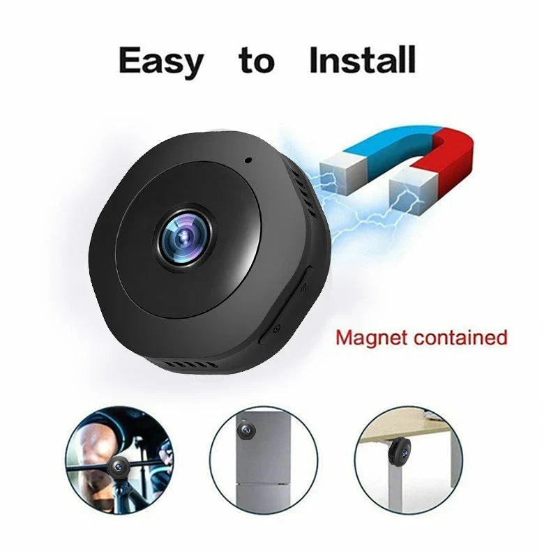 1080p HD Mini Camera with Wireless Mobile App and Night Vision Capabilities