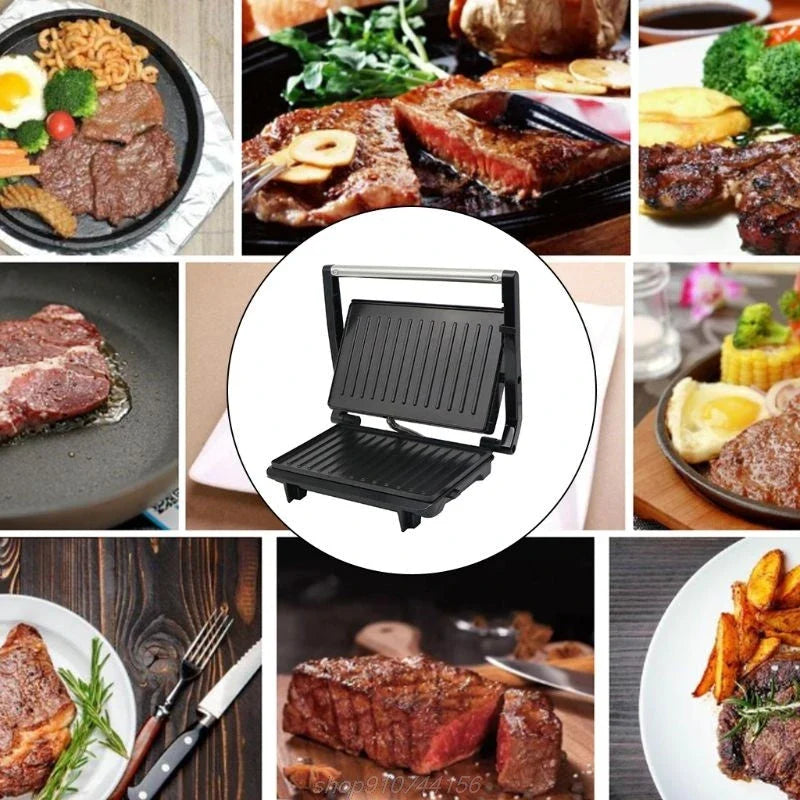 Nonstick electric steak maker grill for smokeless kitchen cooking