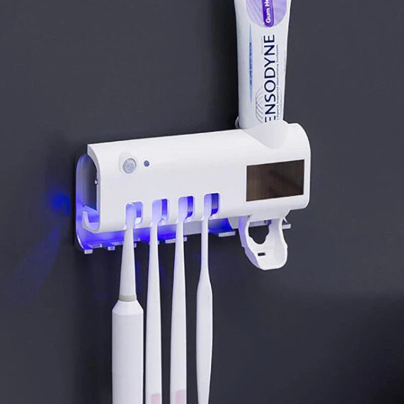 Shopfluxpro_NZ Automatic UV Sanitizing Toothbrush & Paste Dispenser