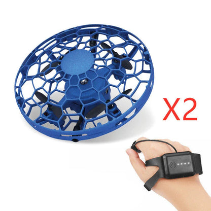 Intelligent Infrared Sensing Mini Drone - Sleek UFO-inspired design, automatic obstacle avoidance, and intuitive hand gesture controls for an exhilarating flying experience.