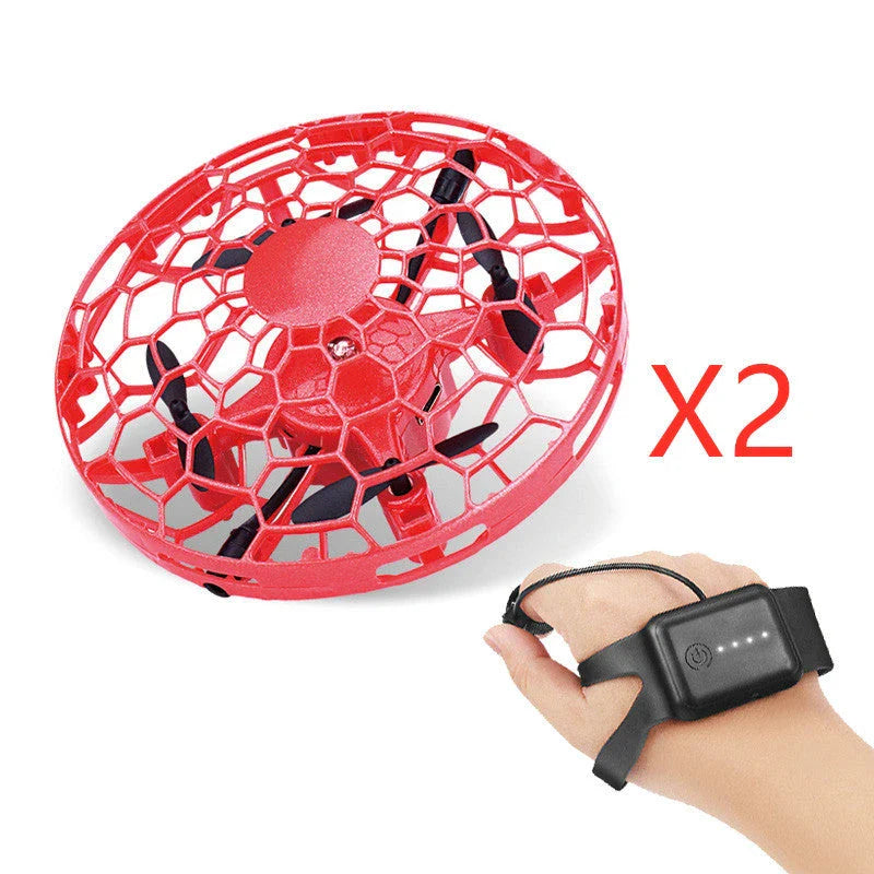 Intelligent Infrared Sensing Mini Drone - Sleek UFO-inspired design, automatic obstacle avoidance, and intuitive hand gesture controls for an exhilarating flying experience.