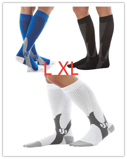 Premium compression socks with graduated support and moisture-wicking fabric for active lifestyles