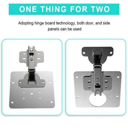 Stainless steel hinge repair installation device for furniture frames