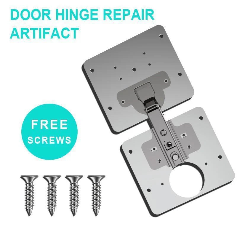 Stainless steel hinge repair installation device for furniture frames