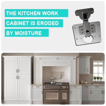 Stainless steel hinge repair installation device for furniture frames