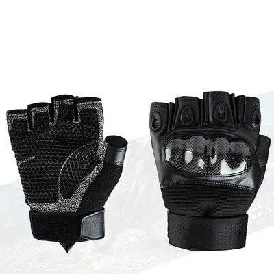 Tactical gloves full-finger or half-finger with carbon fibre stab-resistant and non-slip grip for outdoor mountaineering