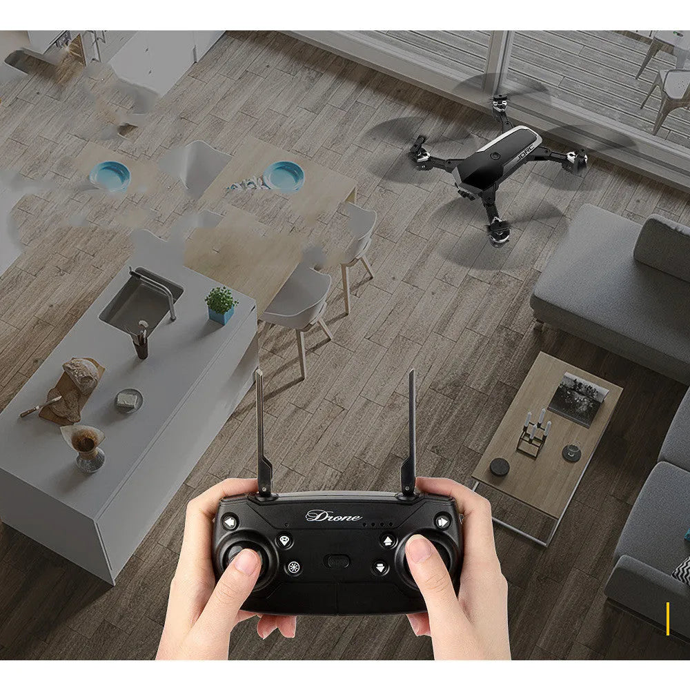 Plastic quadcopter drone with high-definition camera, handle remote control, under 250g take-off weight