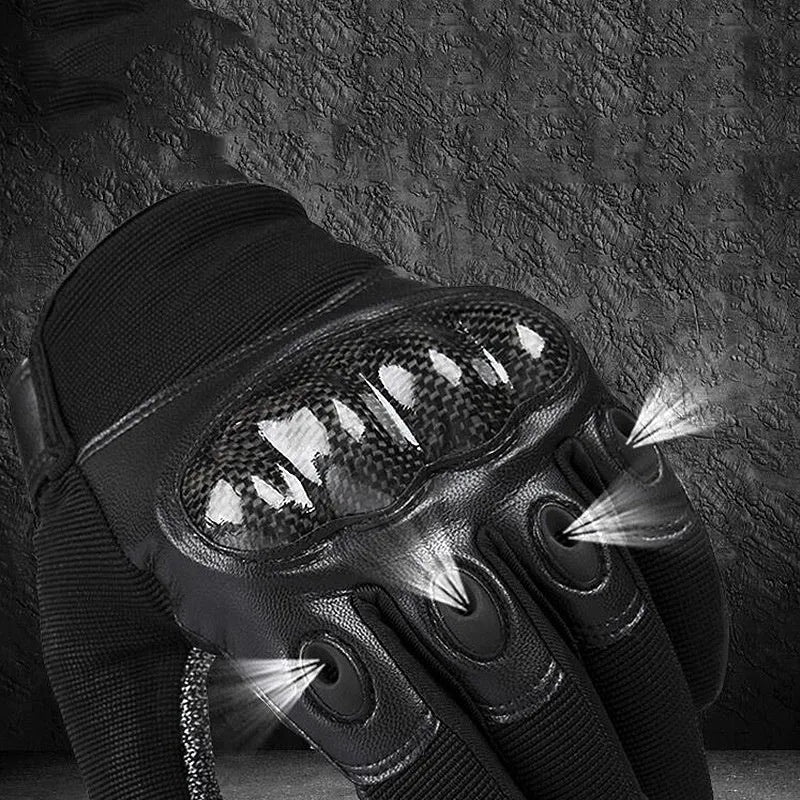 Tactical gloves full-finger or half-finger with carbon fibre stab-resistant and non-slip grip for outdoor mountaineering