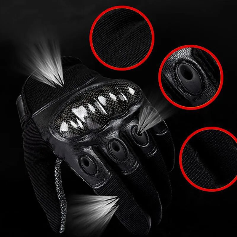 Tactical gloves full-finger or half-finger with carbon fibre stab-resistant and non-slip grip for outdoor mountaineering