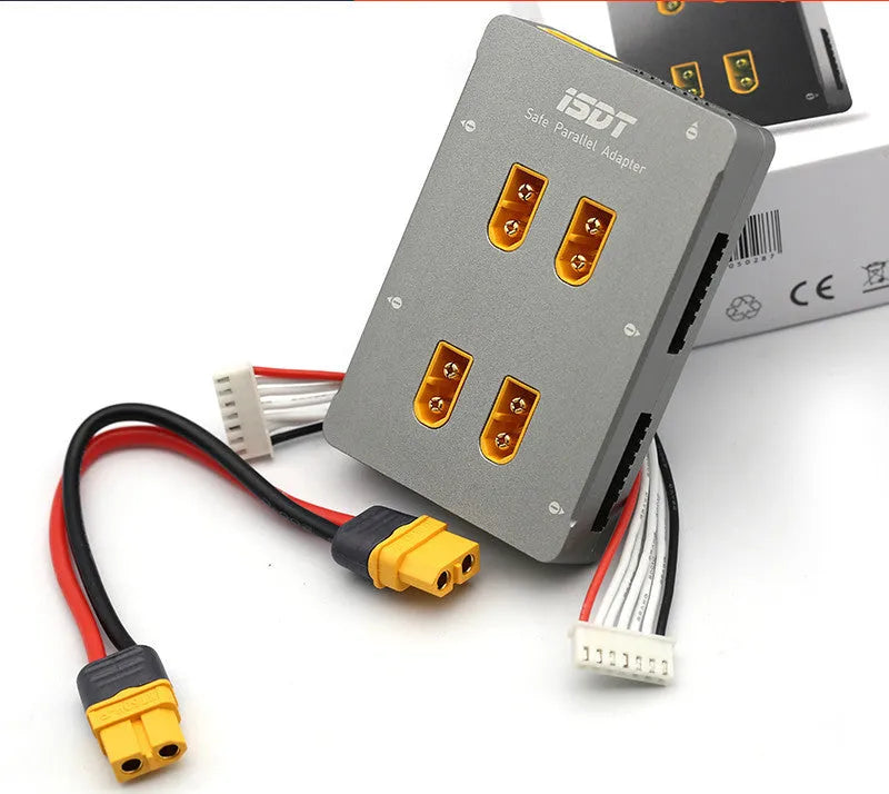 Grey parallel charging board accessory for Astor model aircraft batteries