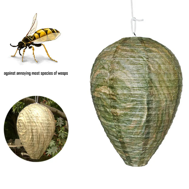 Paper beehive honeycomb lantern in photographic colour, 22cm wide by 28cm high.