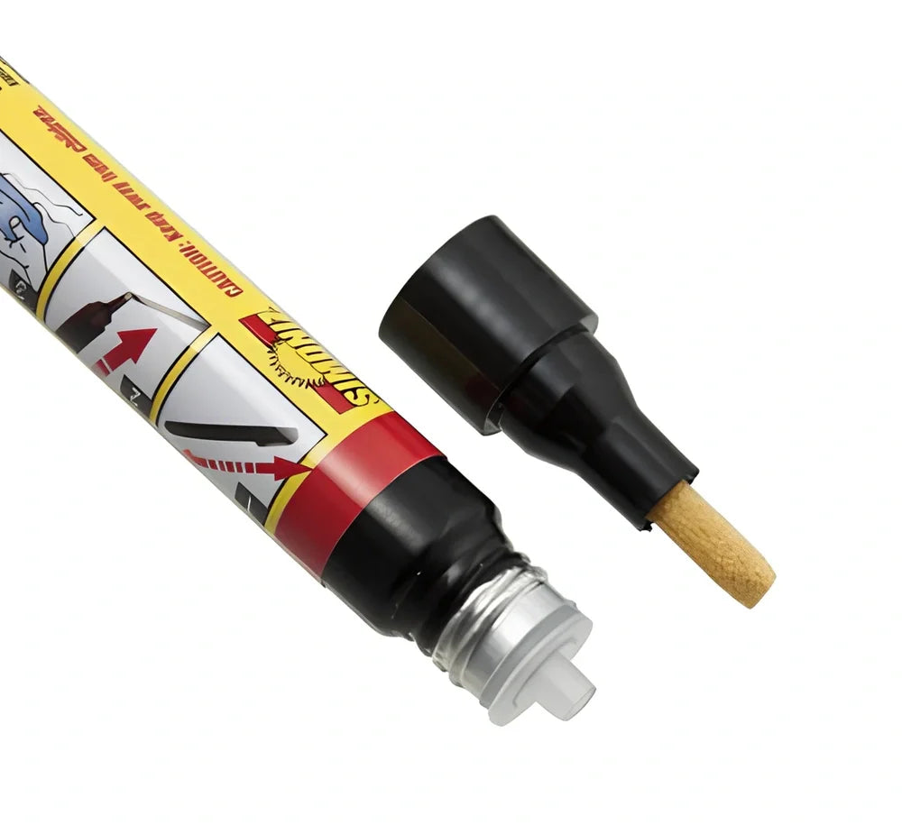 Transoceanic car touch-up pen in aluminium tube for scratch repair, clear resin filler, 12cm length