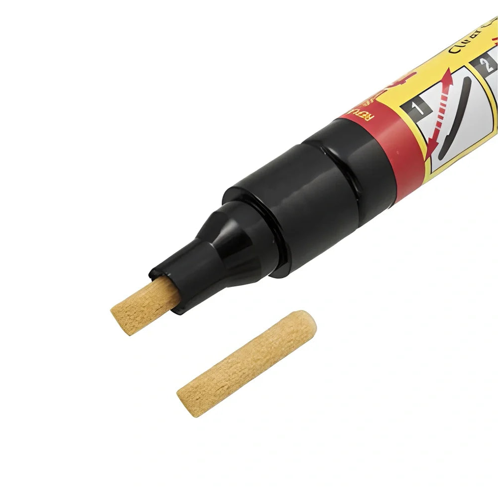 Transoceanic car touch-up pen in aluminium tube for scratch repair, clear resin filler, 12cm length