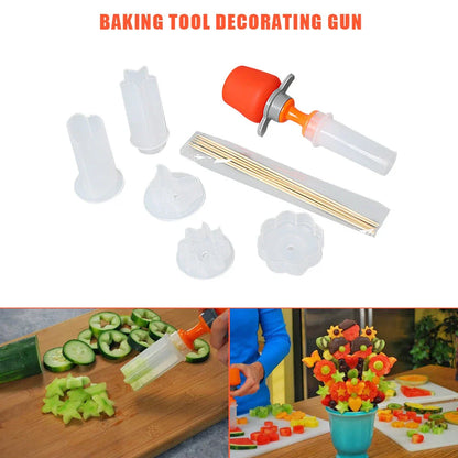 Fruit and Vegetable Carving Device for creative culinary presentations