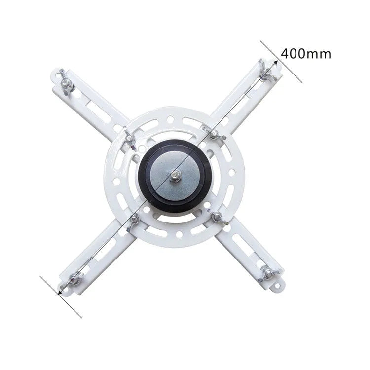 Motorised aluminium projector lifting hanger with steel base plate and wireless remote control.