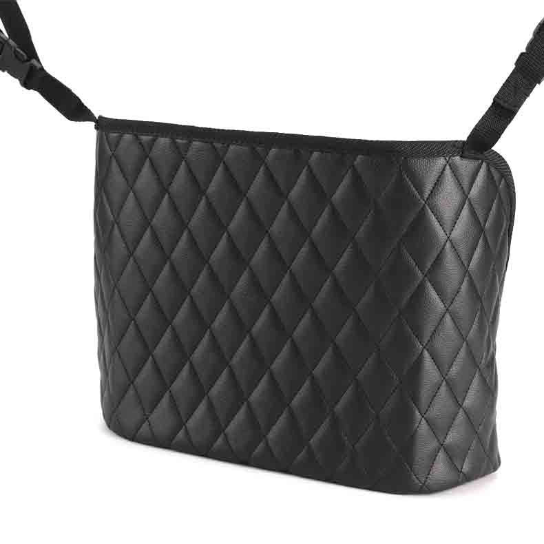 Car seat storage organizer with multiple pockets for easy in-car tidying