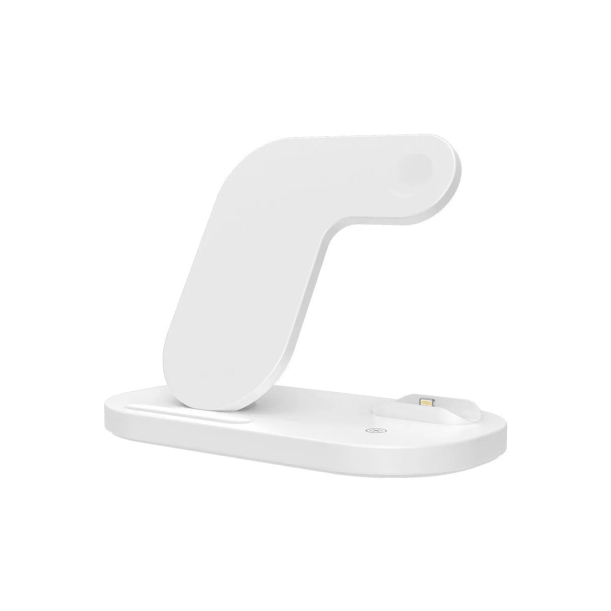 Black folding 3-in-1 wireless charging station for Apple iPhone and AirPods Pro with indicator light
