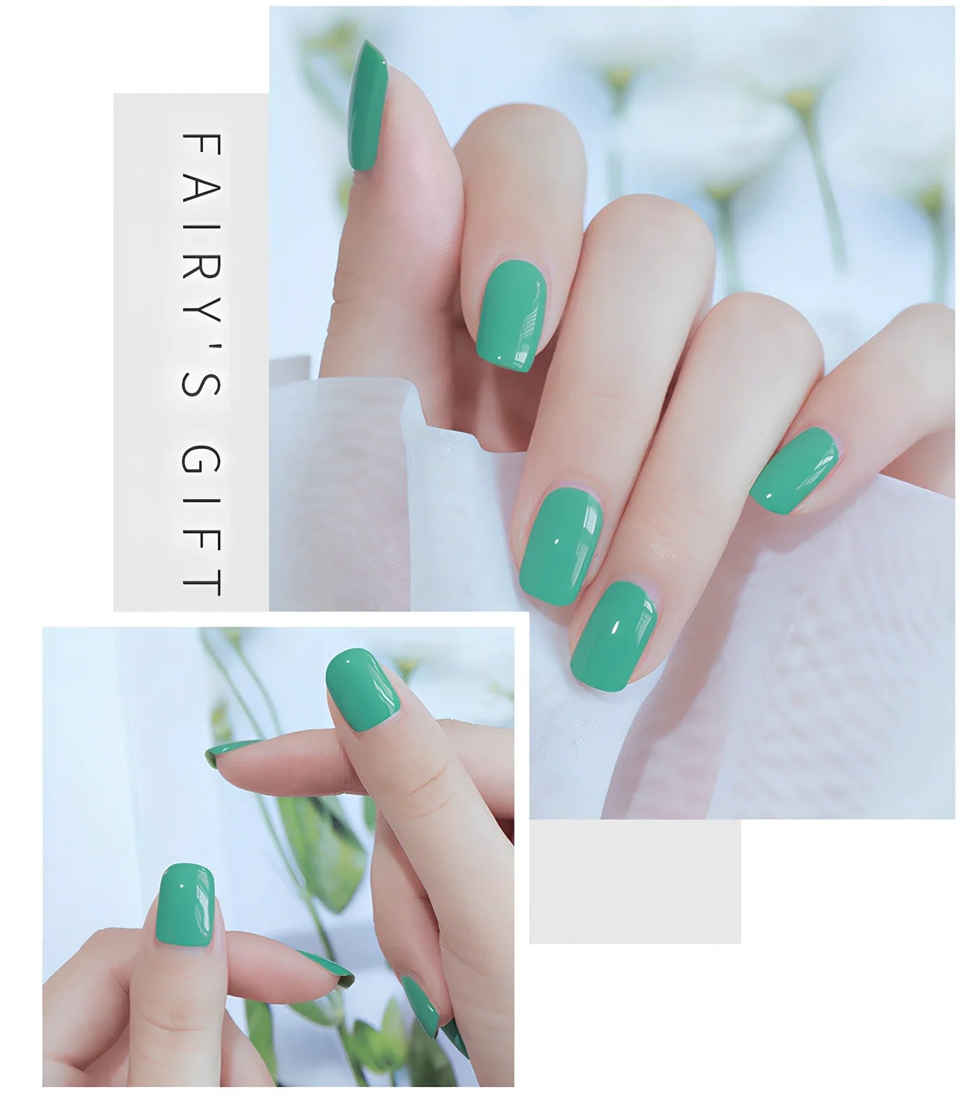 10ml bottle of odorless cherry red baking-free nail polish by Fairys Gift, non-peelable oily formula