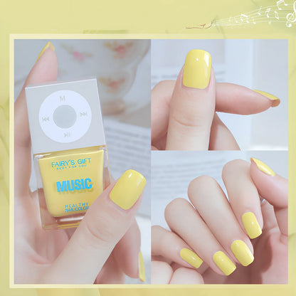 10ml bottle of odorless cherry red baking-free nail polish by Fairys Gift, non-peelable oily formula