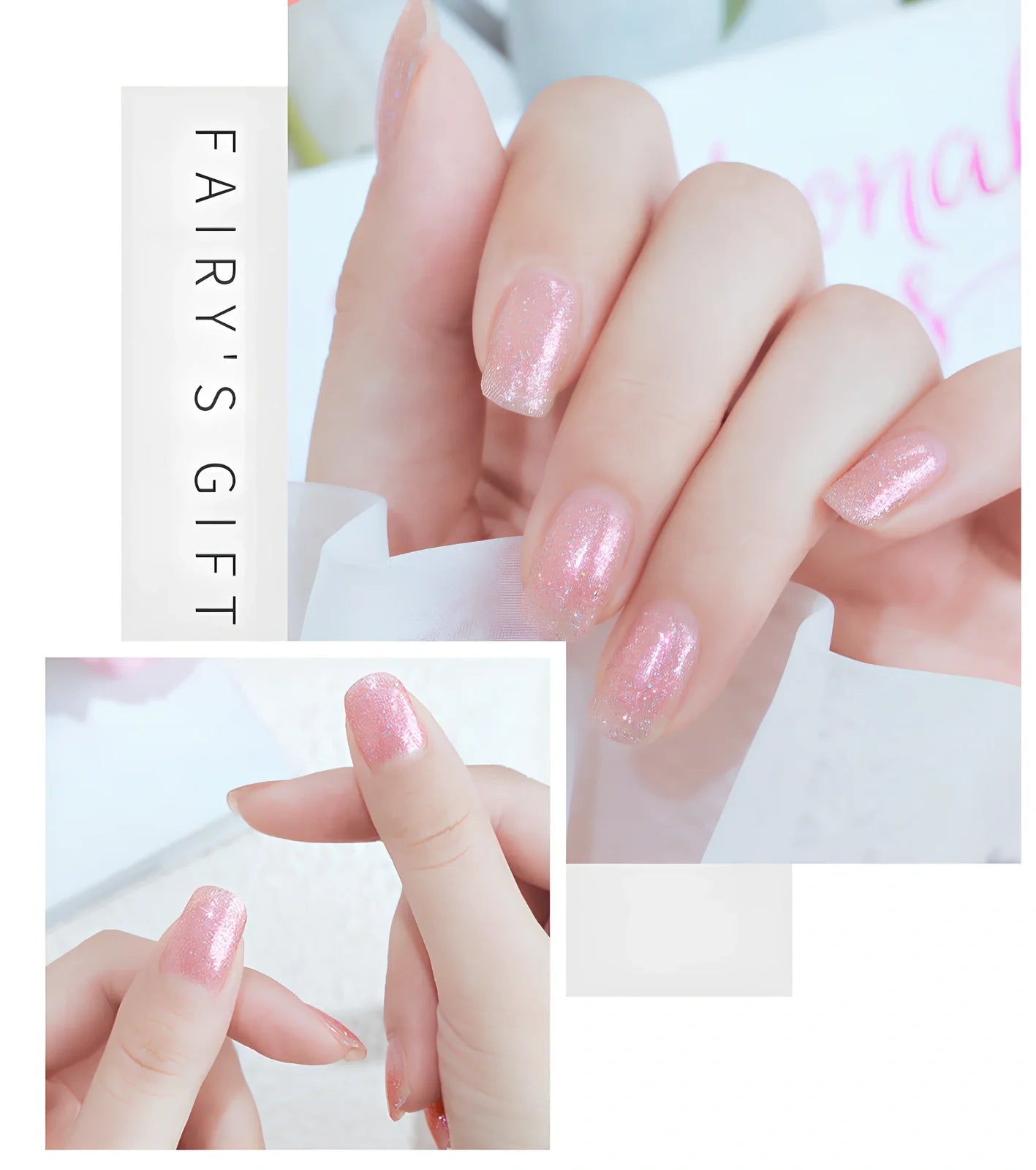 10ml bottle of odorless cherry red baking-free nail polish by Fairys Gift, non-peelable oily formula