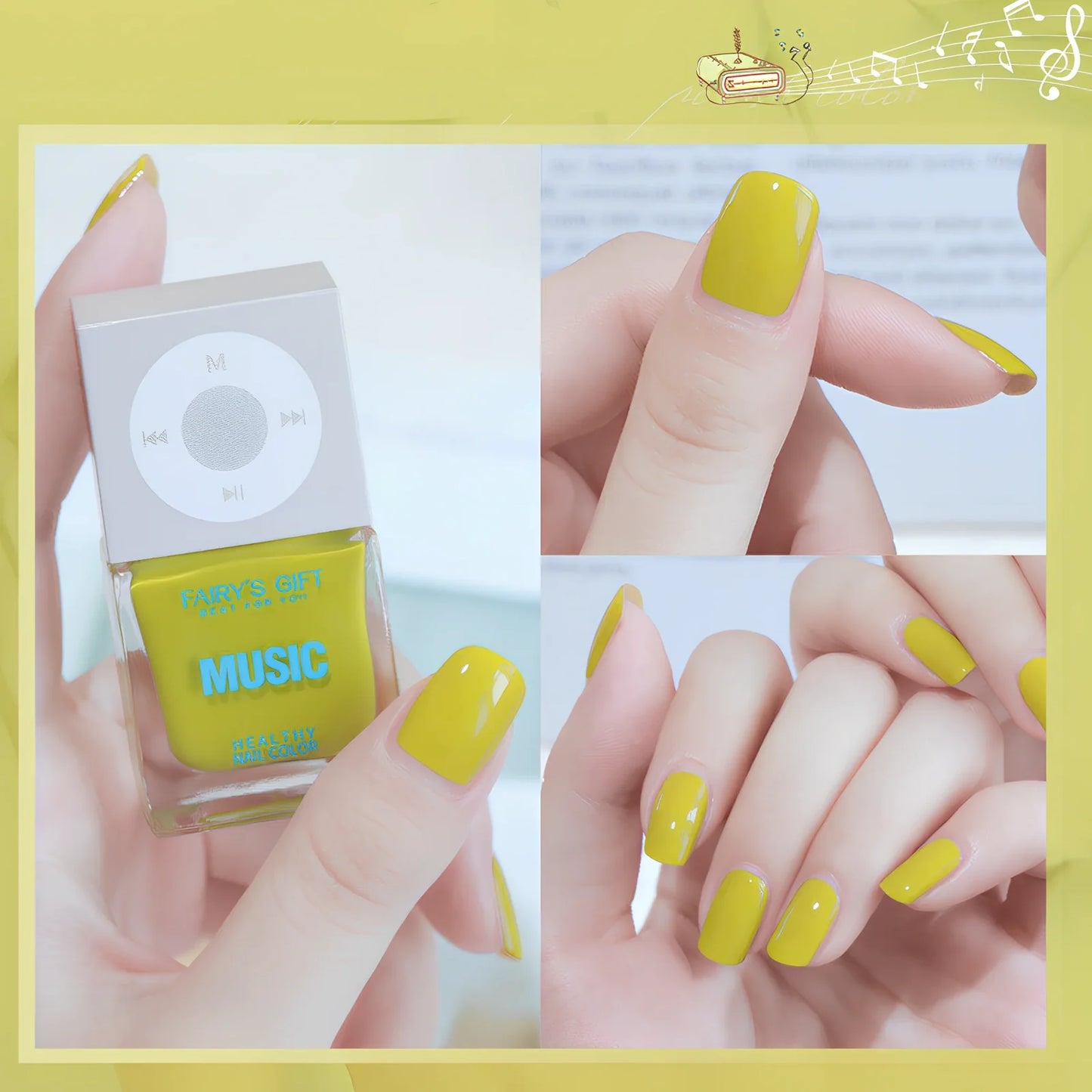 10ml bottle of odorless cherry red baking-free nail polish by Fairys Gift, non-peelable oily formula